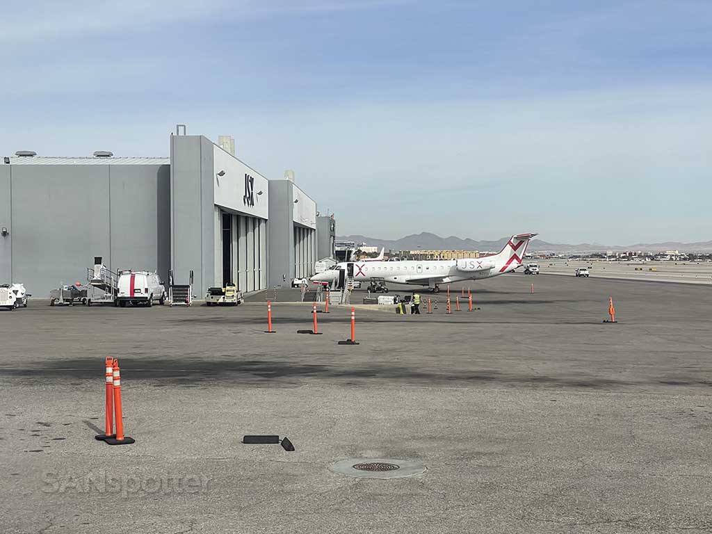 JSX airlines hangar Las Vegas airport
