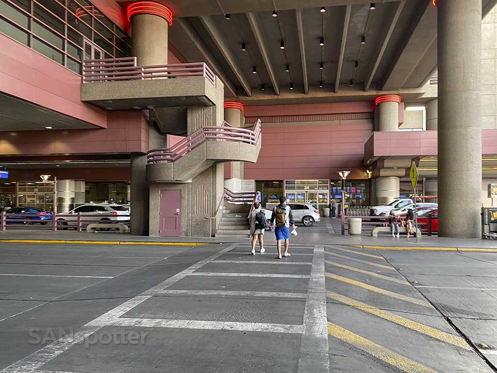 Walking into the Las Vegas airport