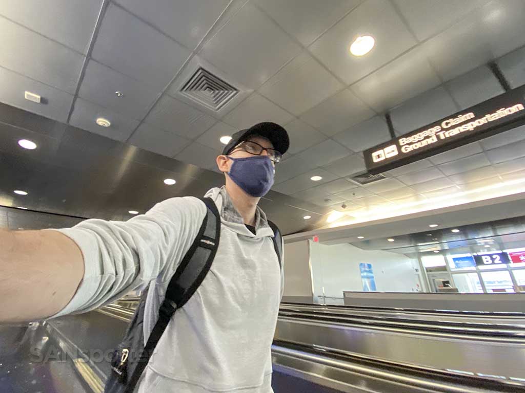 SANspotter walking through the las vegas airport