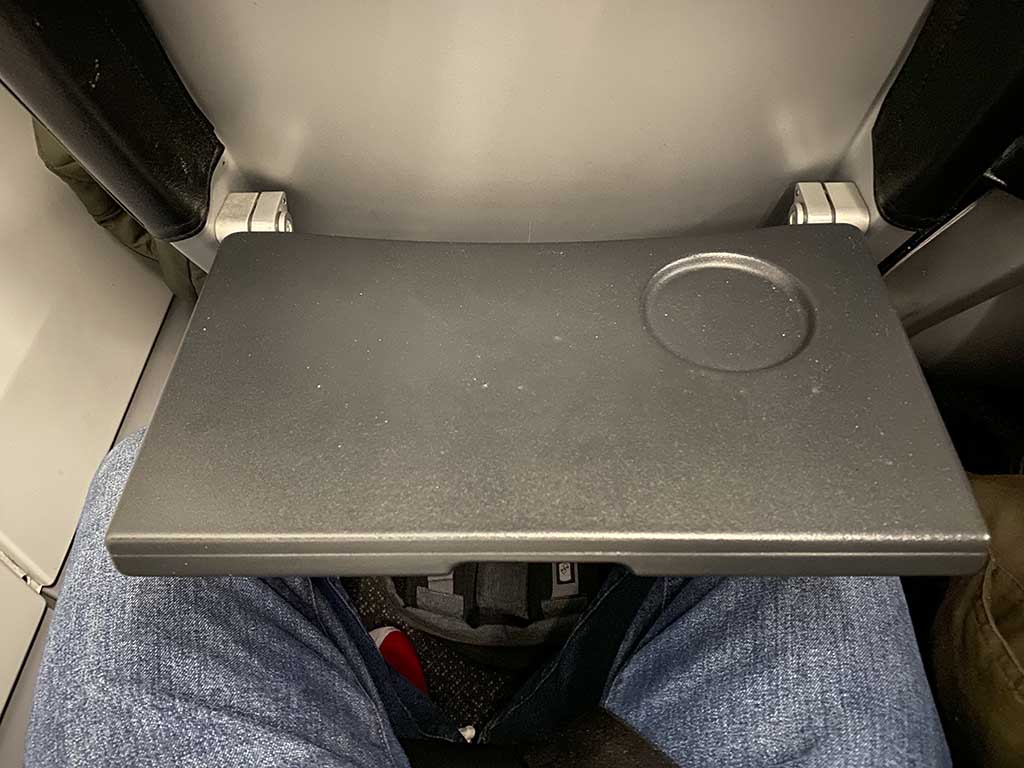 Spirit airlines A320neo tray table 