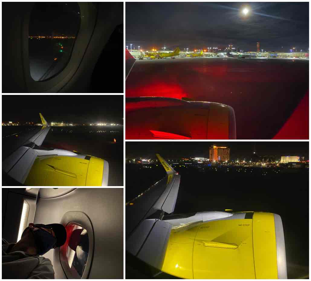 departing Las Vegas on a spirit A320neo