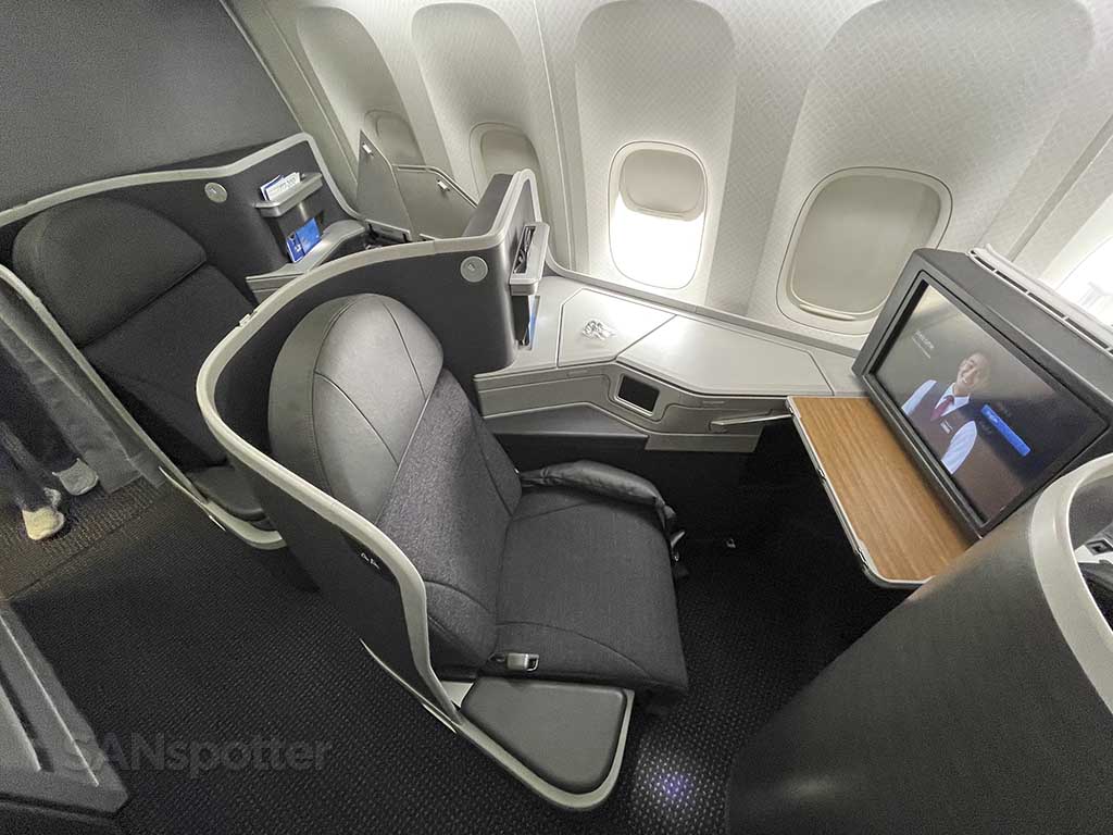 American Airlines international business class seats