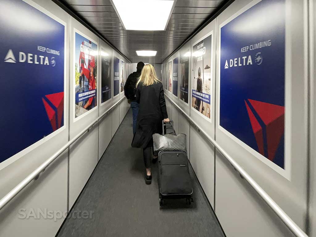 ATL jet bridge with delta posters