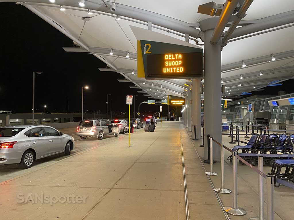 Terminal 2 airlines signage San Diego airport