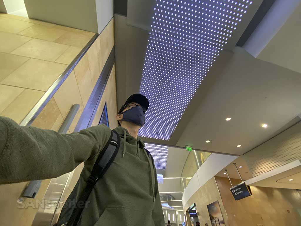 SANspotter walking through terminal 2 west San Diego airport