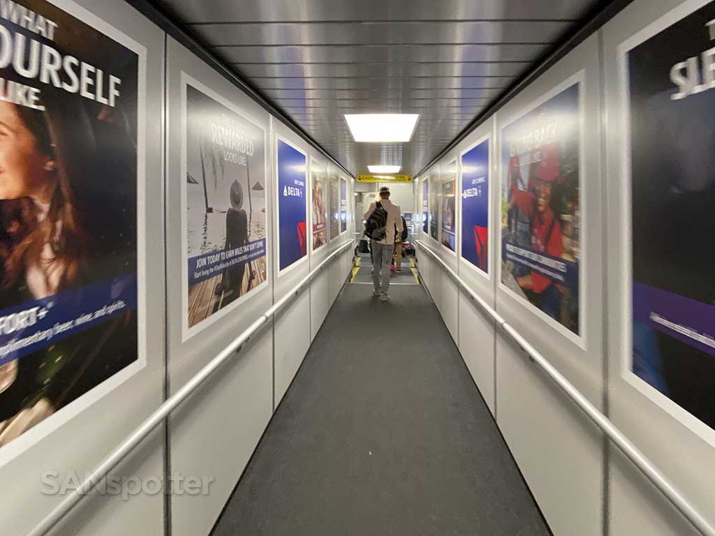 Delta posters in jet bridges ATL airport 