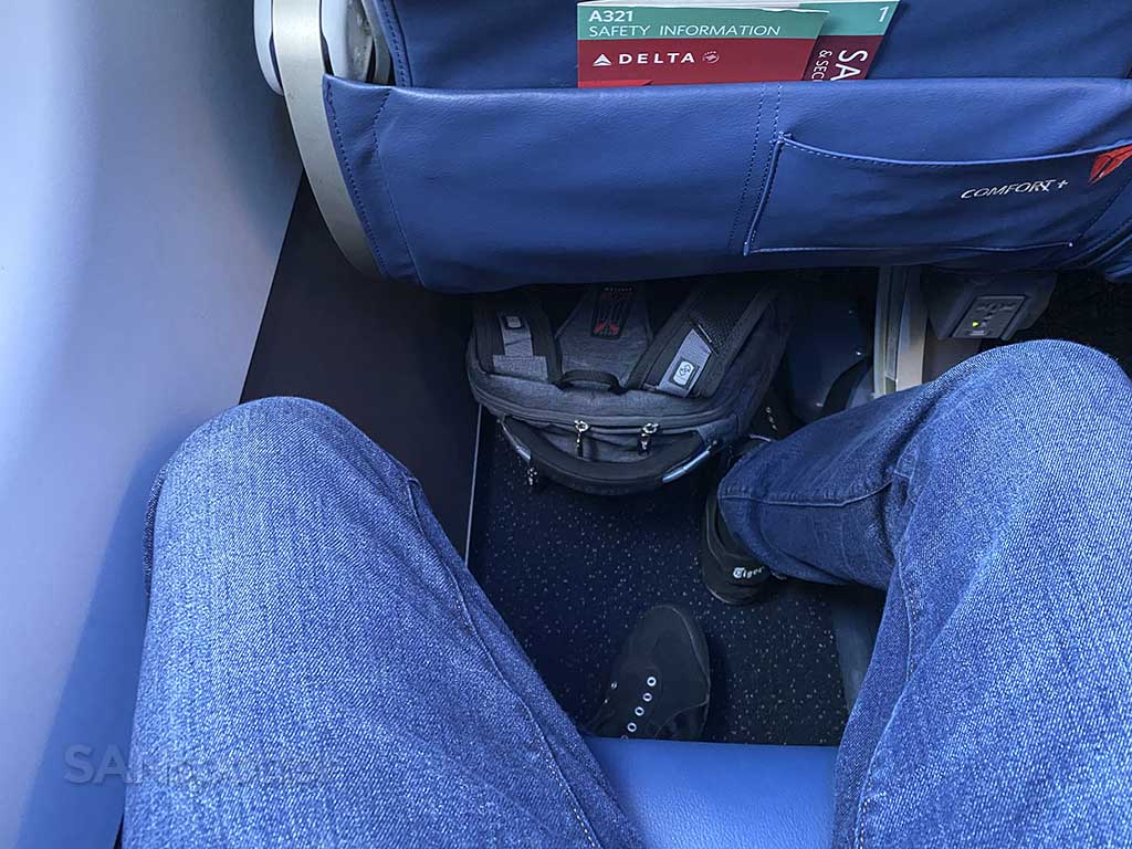 Delta A321 comfort plus leg room