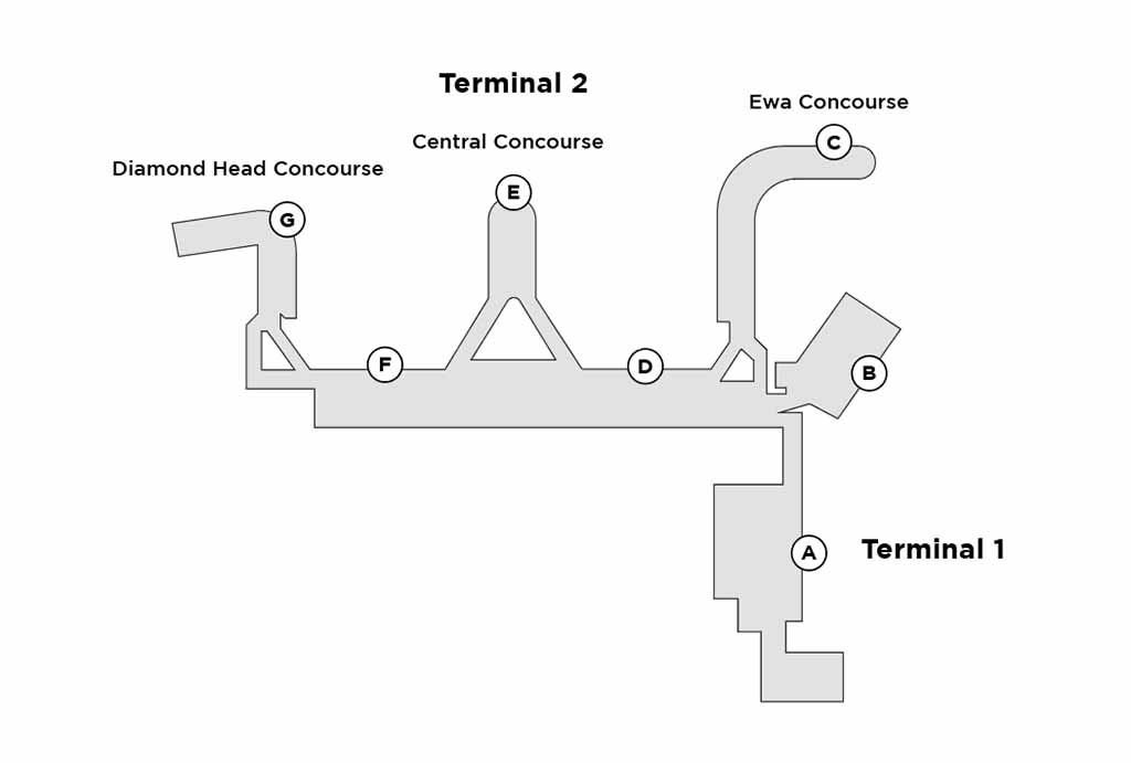 HNL Terminal Map