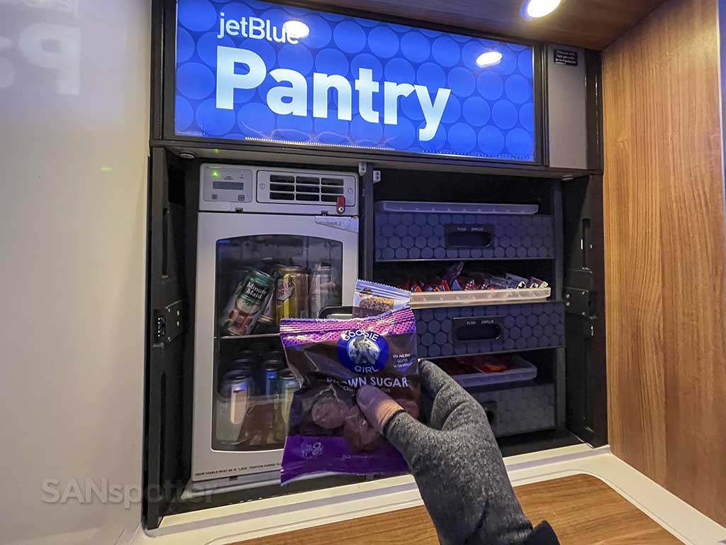Jetblue A321neo pantry snack bar