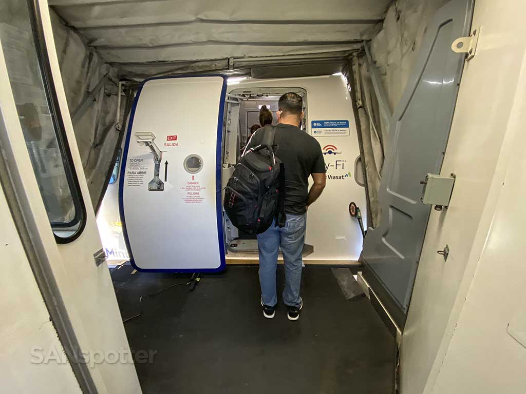 Jetblue A321neo forward boarding door
