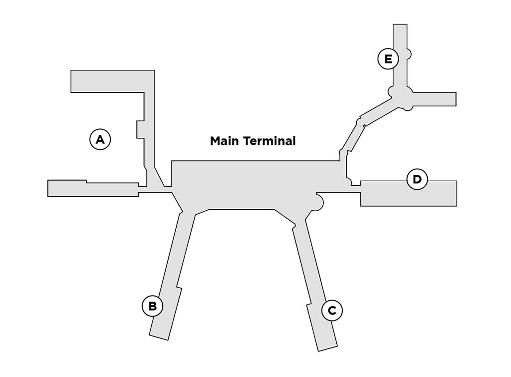 CLT terminal map
