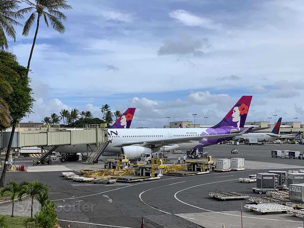 Hawaiian airlines a330s at HNL airport 