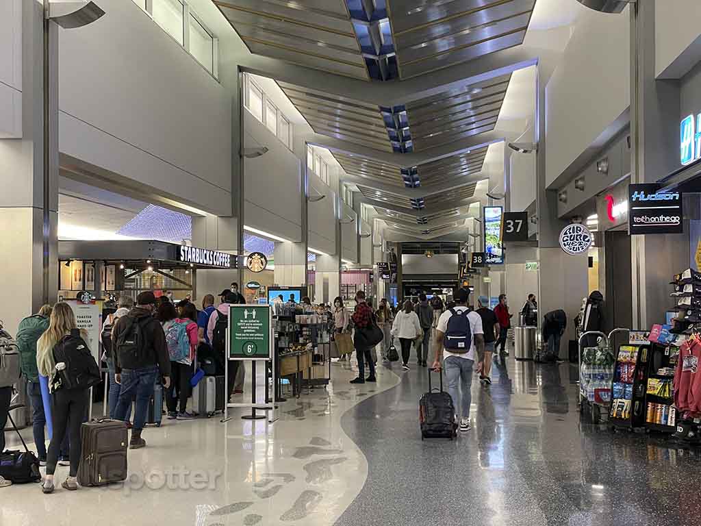 Busy terminal 2 west San Diego airport