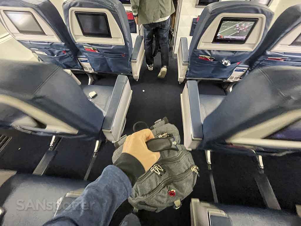 Delta 737-800 first class seat backs