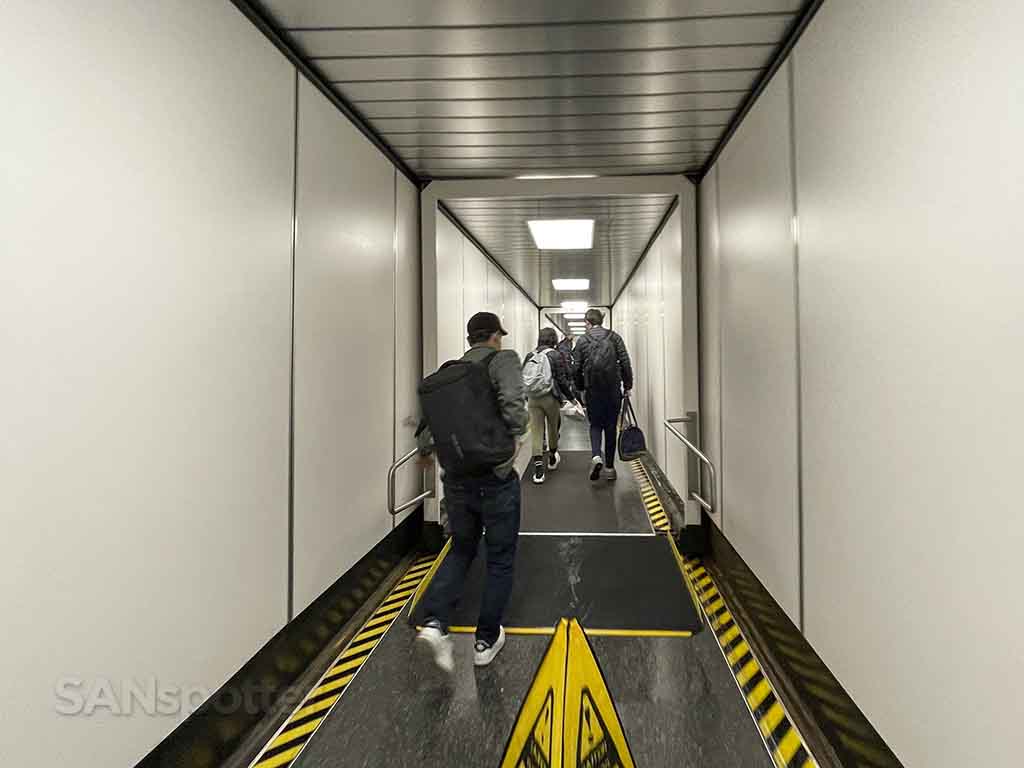 Seattle airport jet bridge inside