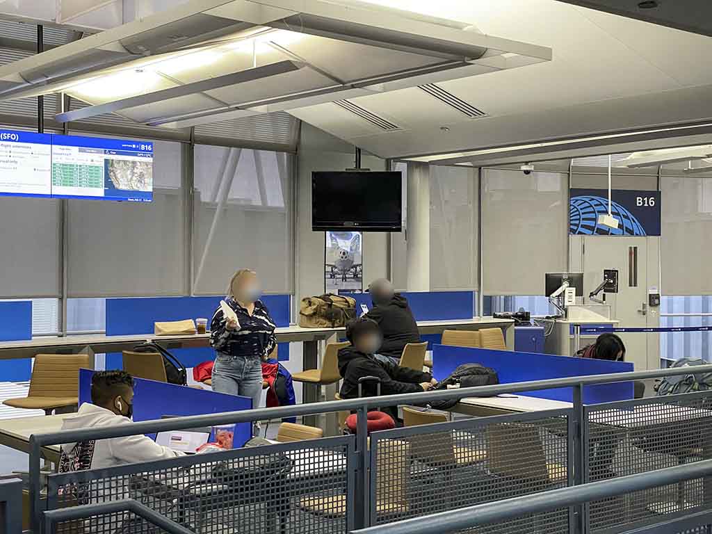 Gate b16 O’Hare airport