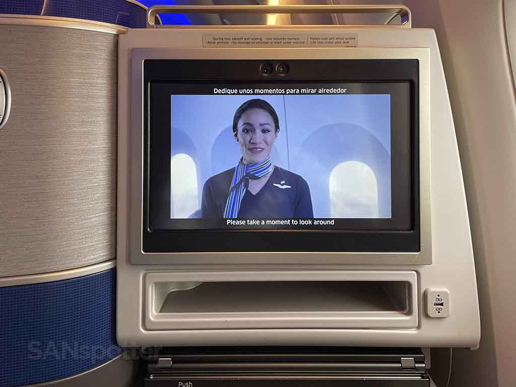 United airlines safety video