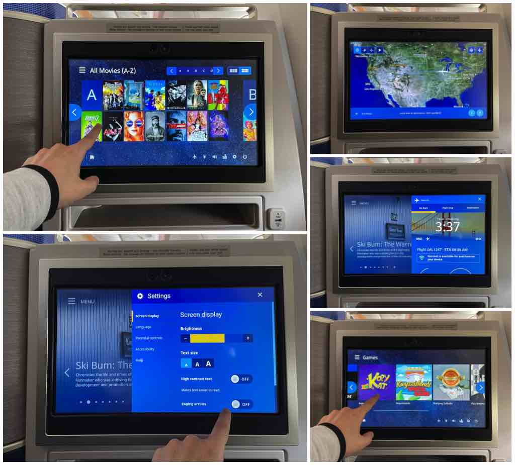 United airlines in flight entertainment 