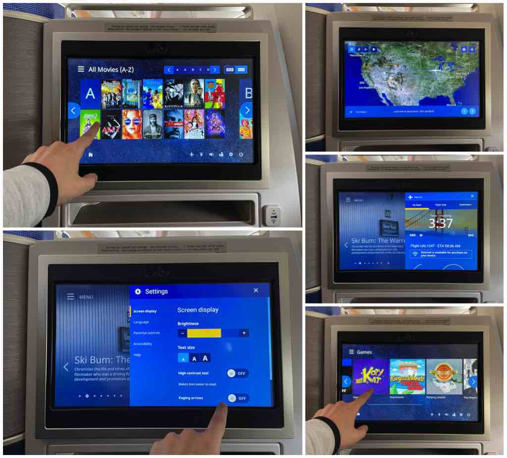United airlines in flight entertainment