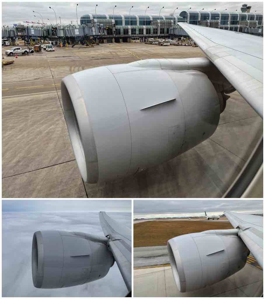Departing O’Hare airport in a 777-300/ER