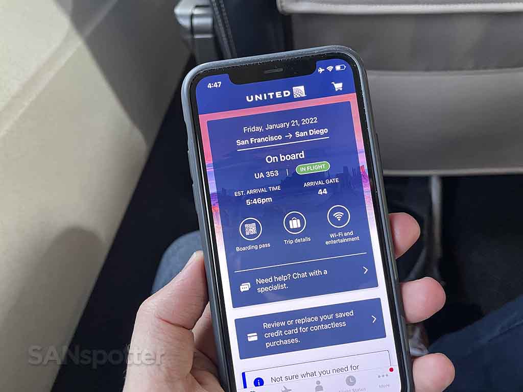 United airlines streaming in-flight entertainment app