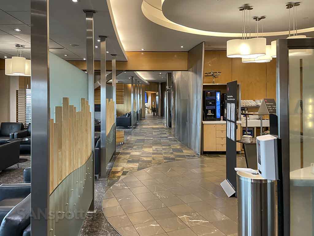 Empty Edmonton air Canada lounge