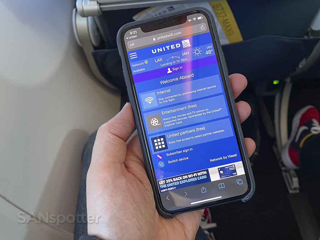 United streaming in-flight entertainment