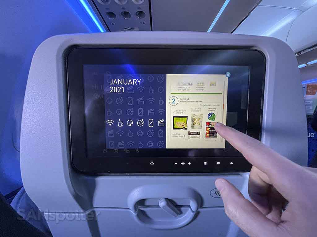 Jetblue food for purchase menu