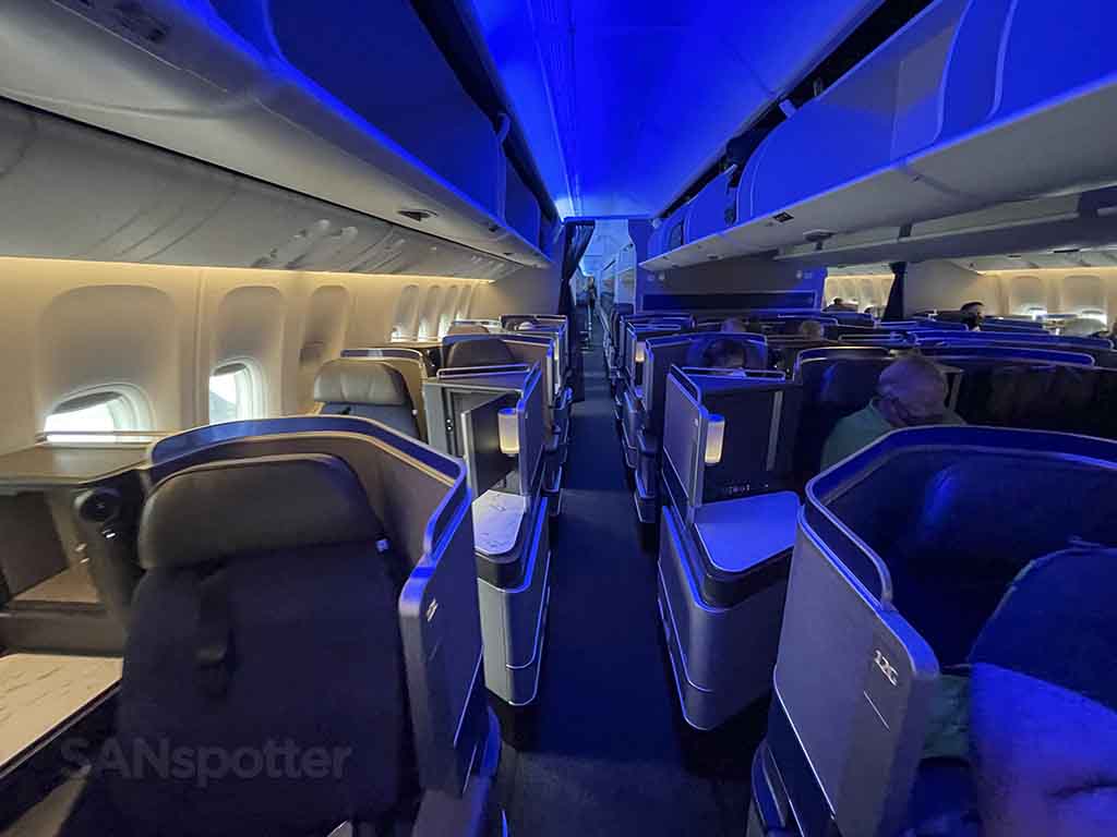 United Polaris business class