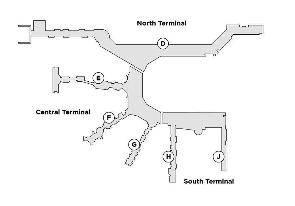 MIA terminal map
