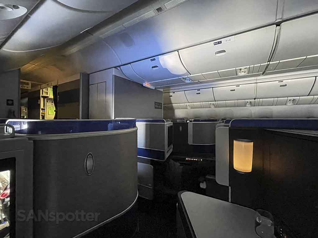 United Polaris cabin on the 777-200