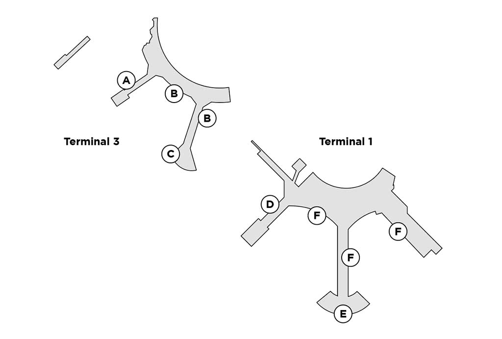 YYZ terminal map