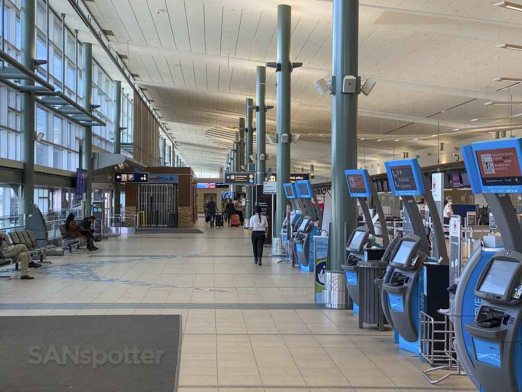Edmonton airport ticketing hall