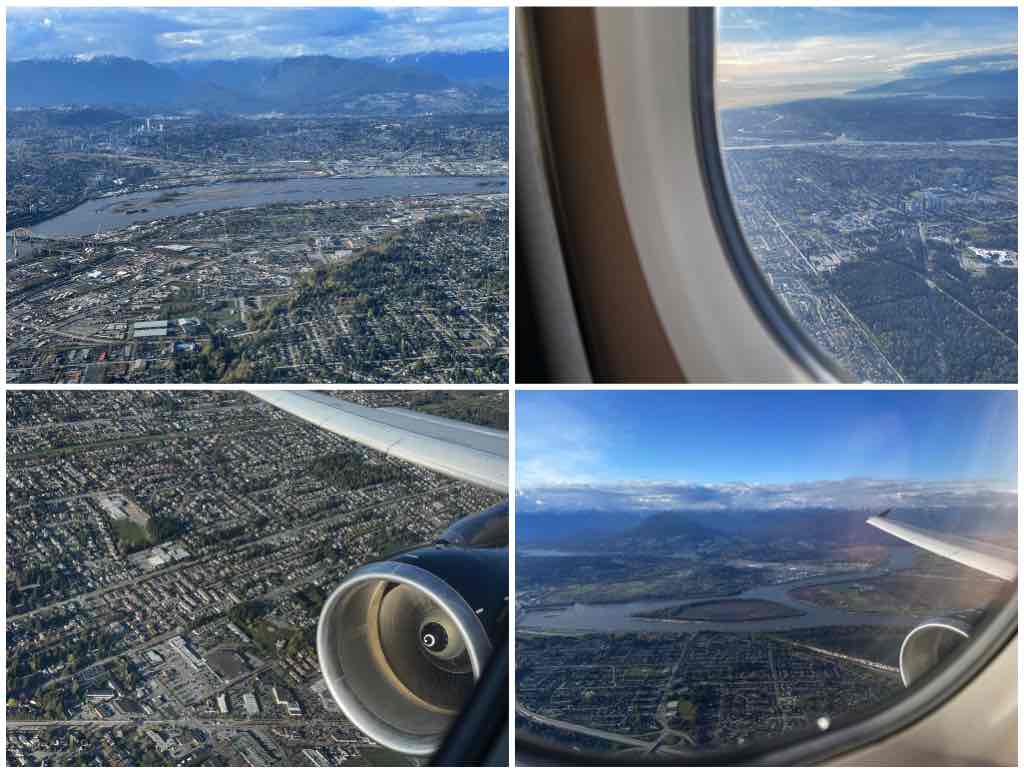 On approach to the Vancouver airport