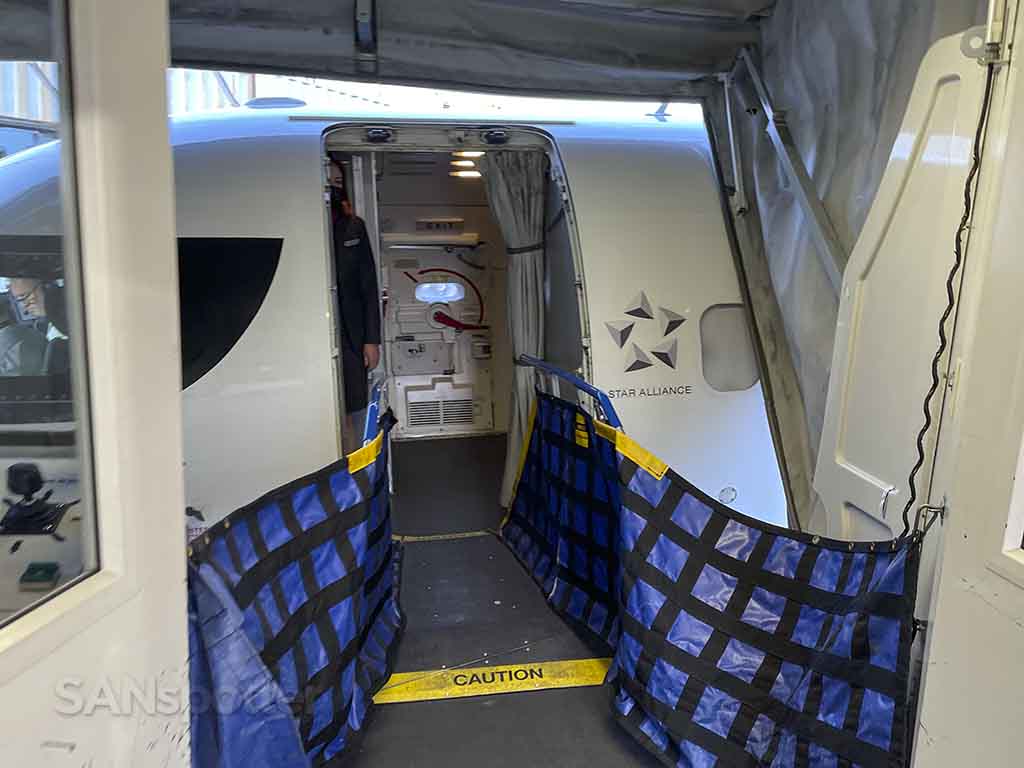Air Canada express CRJ-900 boarding door