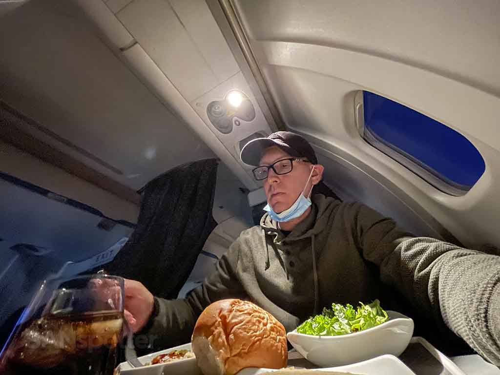 SANspotter air Canada domestic business class meal