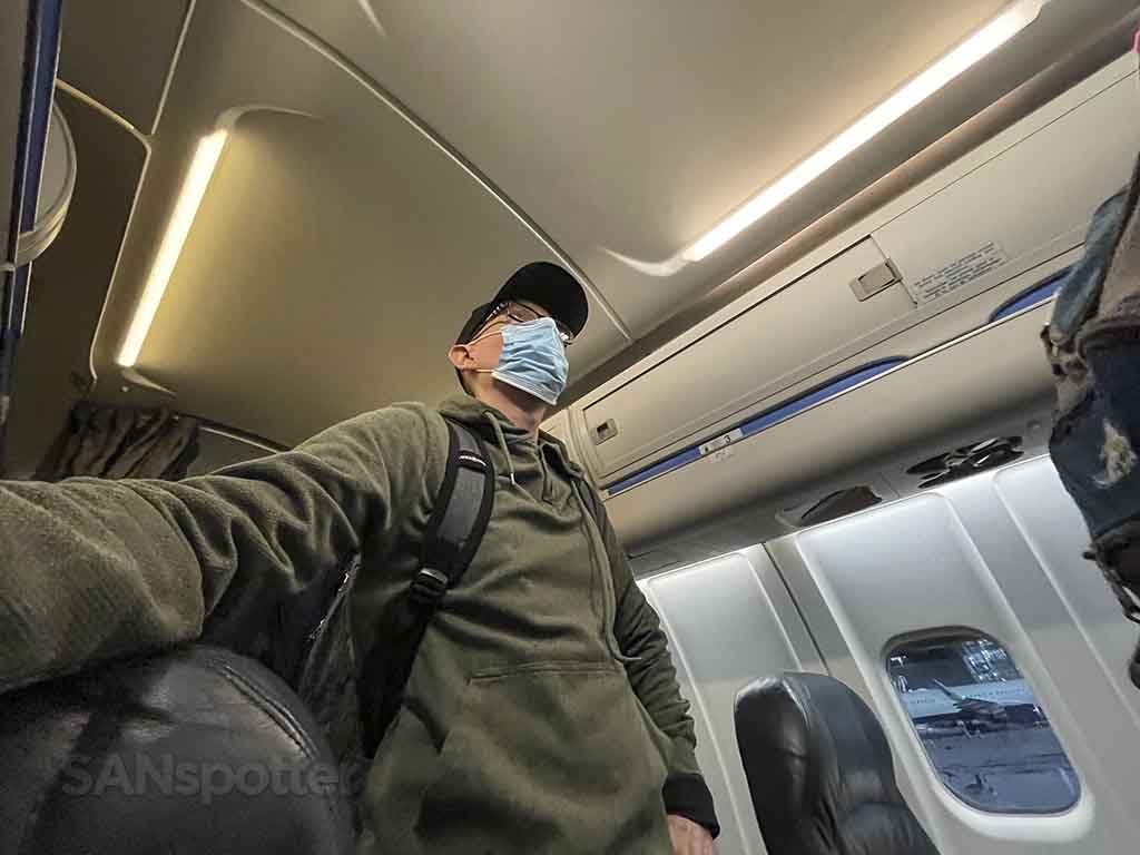 SANspotter selfie air Canada express CRJ-900 