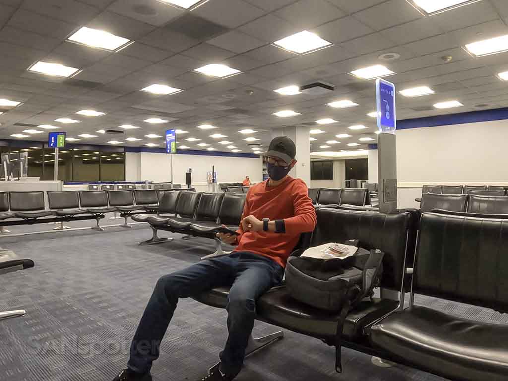 SANspotter waiting at IAD airport
