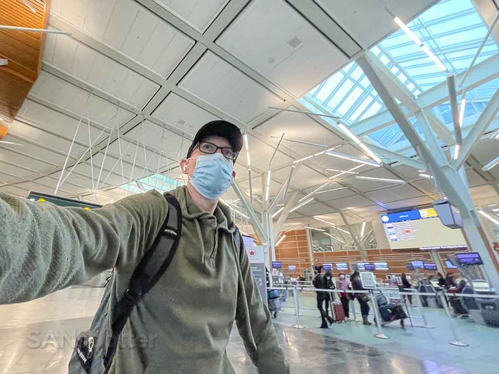 SANspotter selfie Vancouver Airport