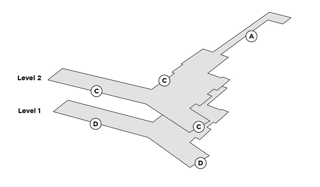 kef terminal map