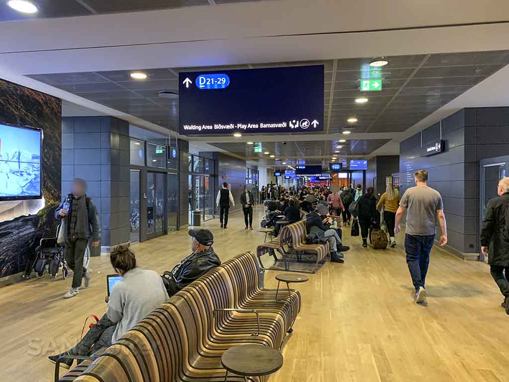 KEF airport seating