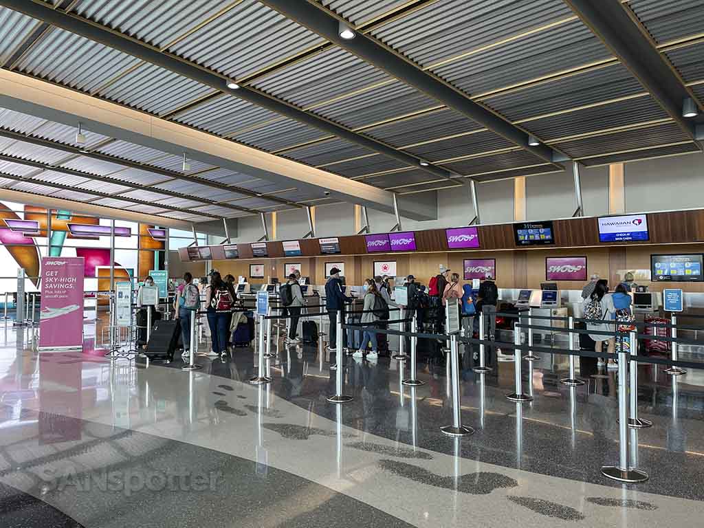 Swoop airlines check in San Diego airport 