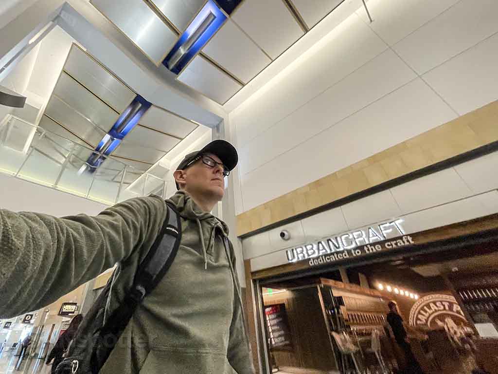 SANspotter walking through terminal 2 west San Diego airport