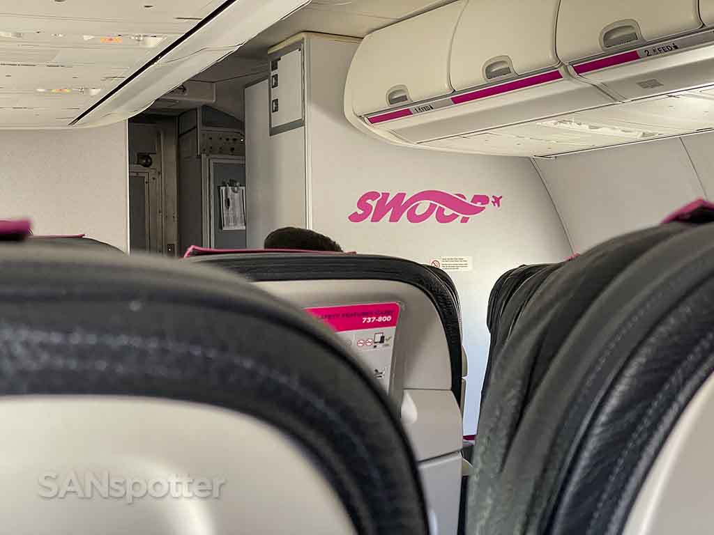 Swoop 737-800 bulkhead