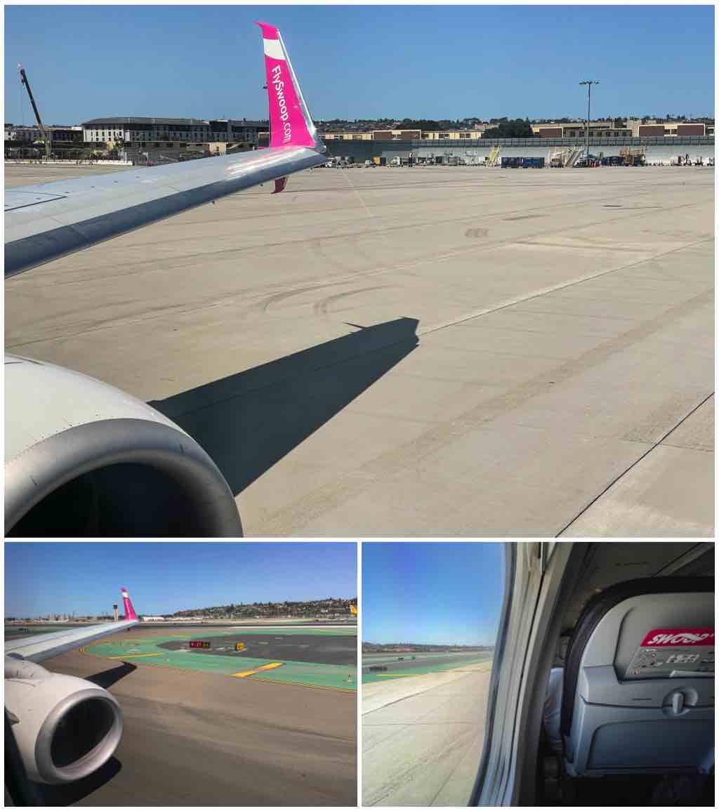 Swoop 737-800 taxiing at the San Diego airport