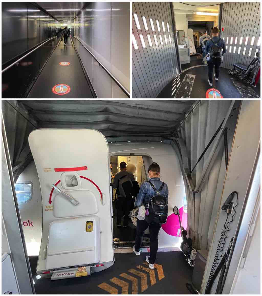 Boarding swoop airlines flight San Diego