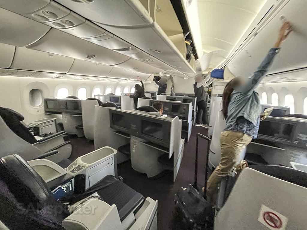 Aeromexico 787 business class cabin