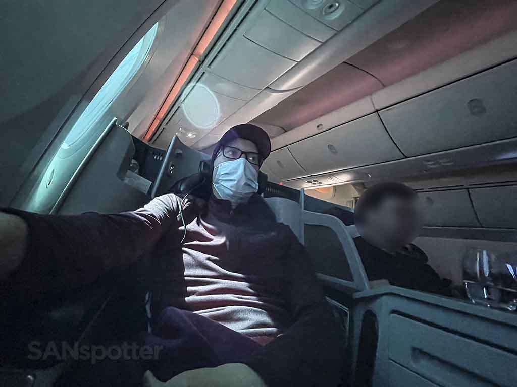 SANspotter selfie Aeromexico 787-8 business class 
