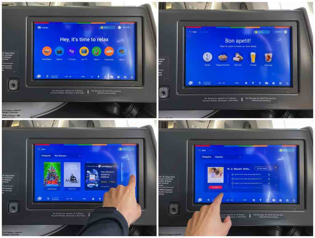 Aeromexico 787-8 video entertainment