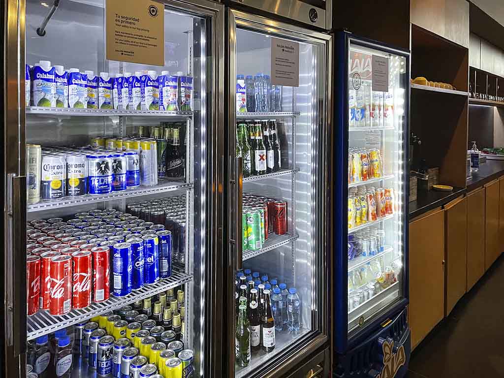 Aeromexico lounge drinks terminal 2 Mexico City airport